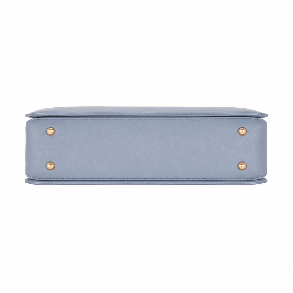SlimBag Light Blue Faux Leather Shoulder Handbag
