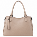 SlimBag Beige Faux Leather Tote Handbag