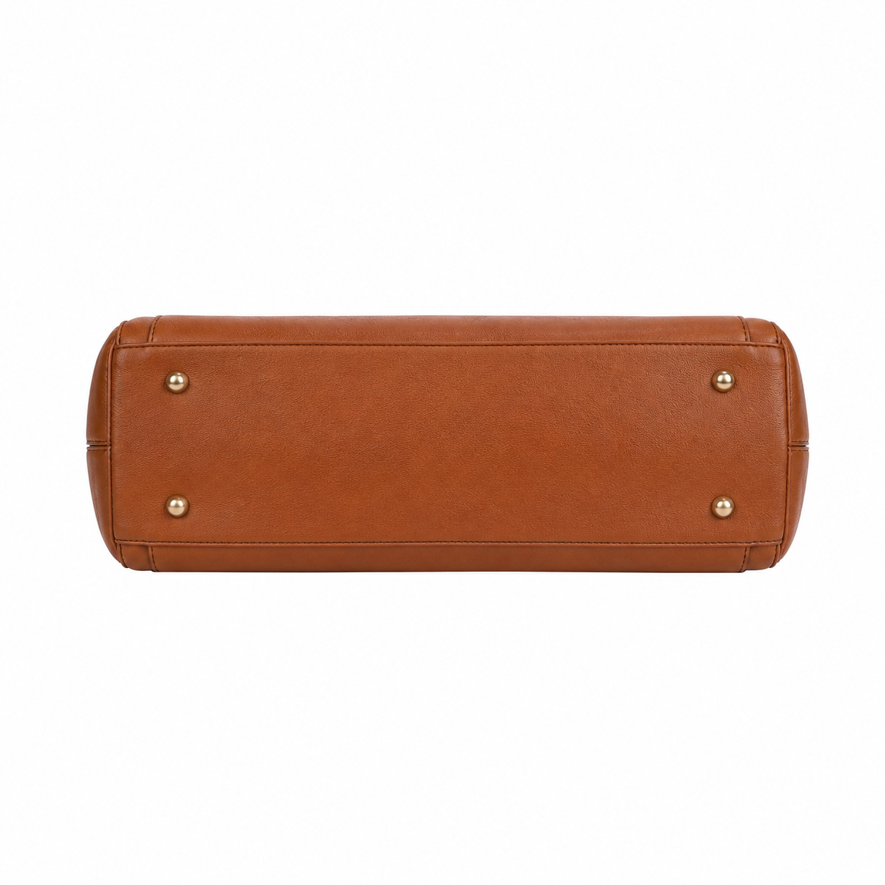 SlimBag Brown Faux Leather Tote Shoulder Bag