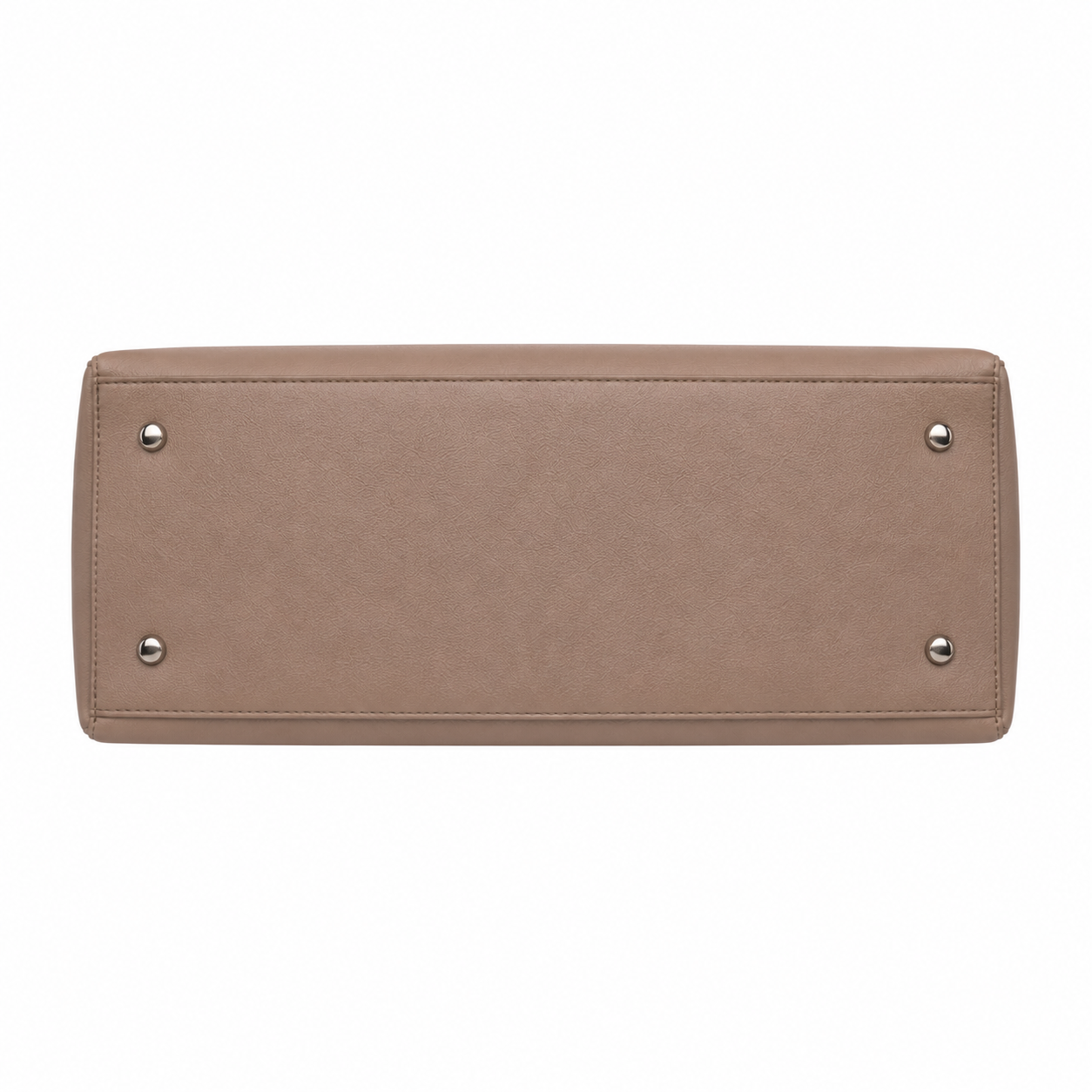 SlimBag Taupe Faux Leather Tote Handbag
