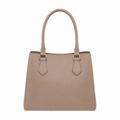 SlimBag Taupe Faux Leather Tote Handbag